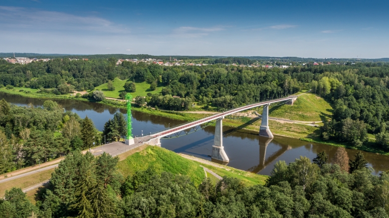 Продукт года Литвы - 2016 пешеходный мост в г. Алитус 5